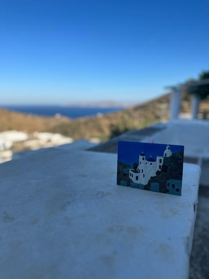 Cycladic House With Amazing View In Potamia Village Dio Choria Extérieur photo