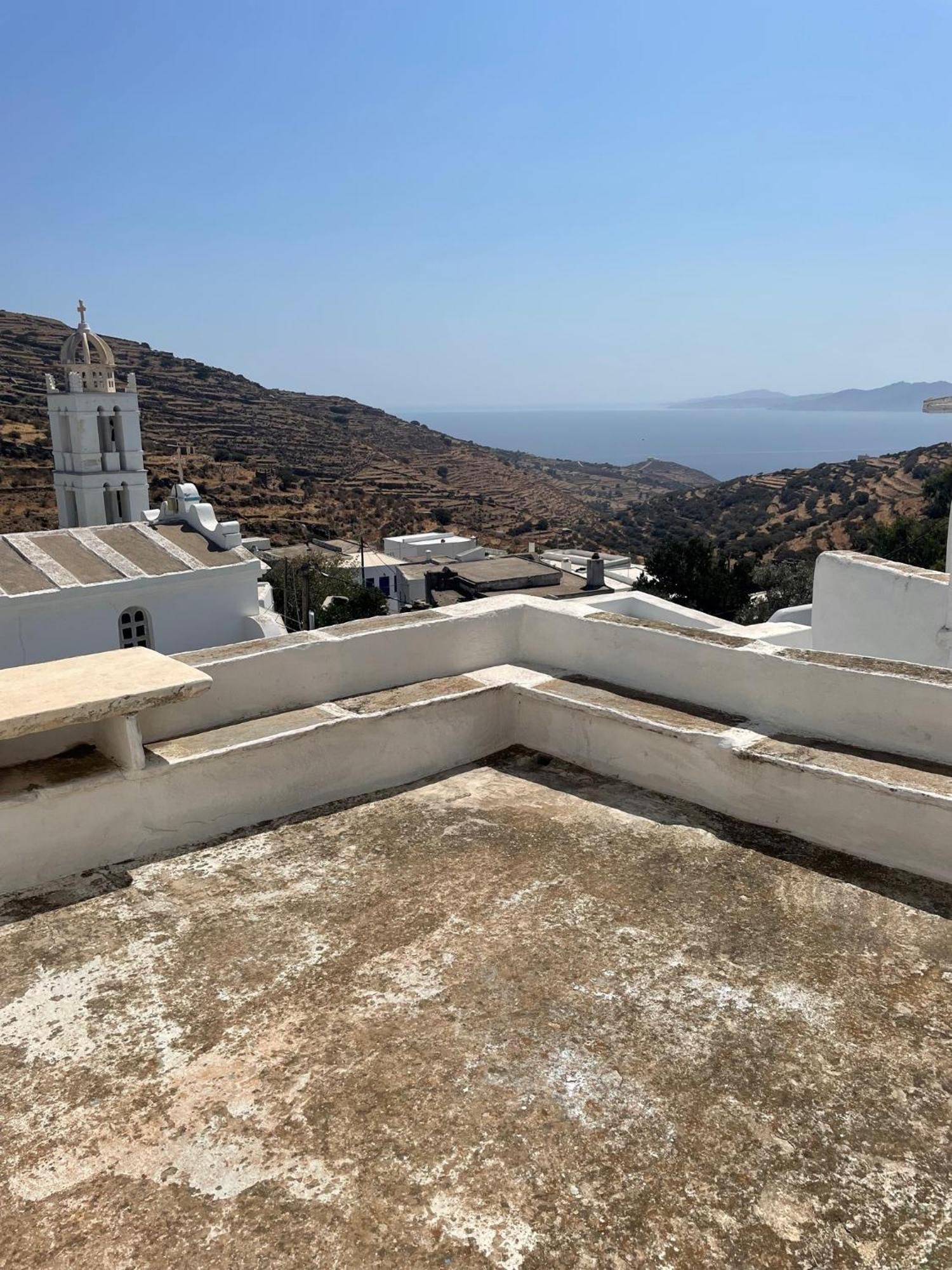 Cycladic House With Amazing View In Potamia Village Dio Choria Extérieur photo